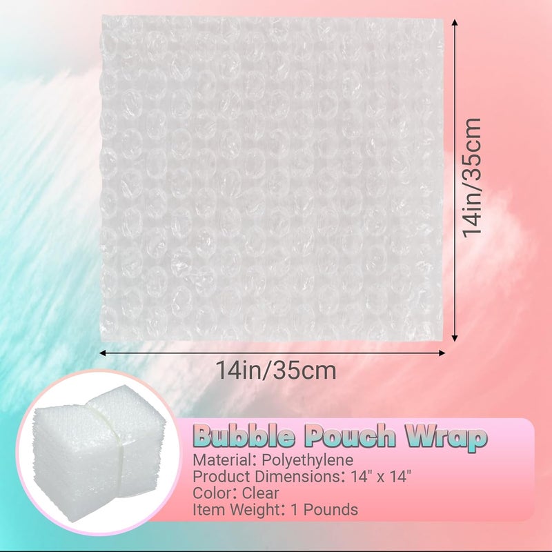 SEUNGCH 14X14 Inch Bubble Out Bags, 50Pcs Bubble Pouches Warp,Clear Bubble Cushioning Wrap, Double Walled Packing Supplies for Storage, Shipping, Moving, Transporting and Packing - Image 2